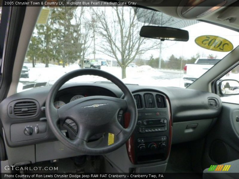 Midnight Blue Pearl / Medium Slate Gray 2005 Chrysler Town & Country LX