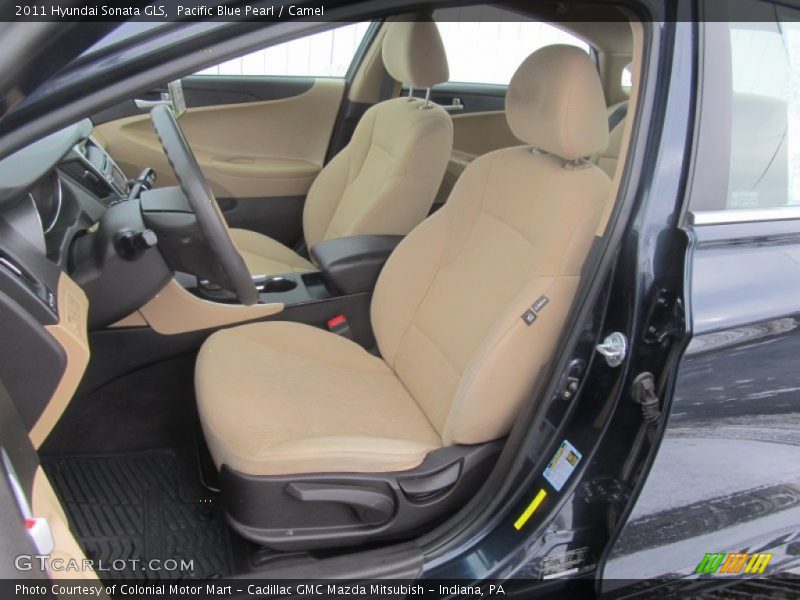 Pacific Blue Pearl / Camel 2011 Hyundai Sonata GLS