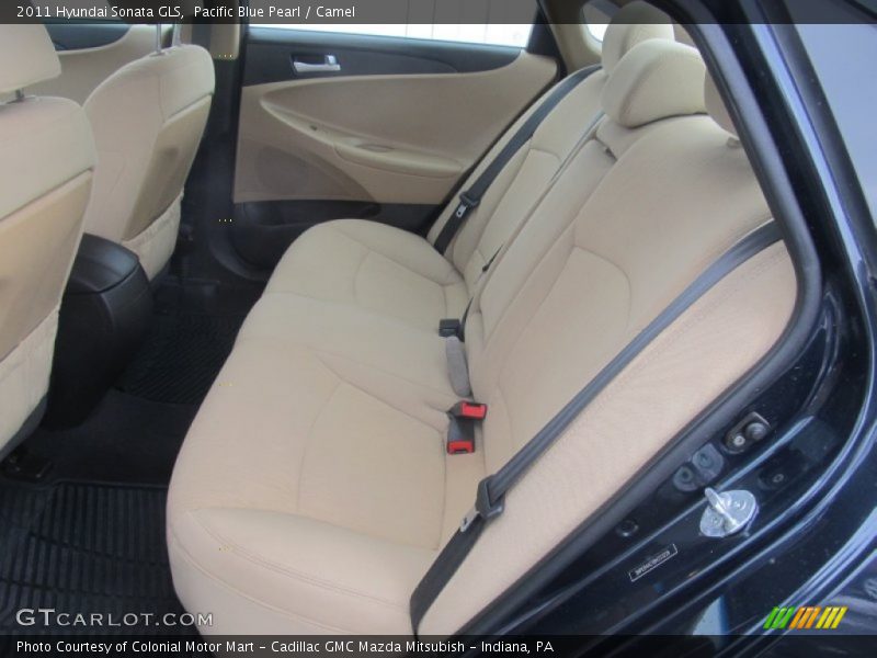 Pacific Blue Pearl / Camel 2011 Hyundai Sonata GLS
