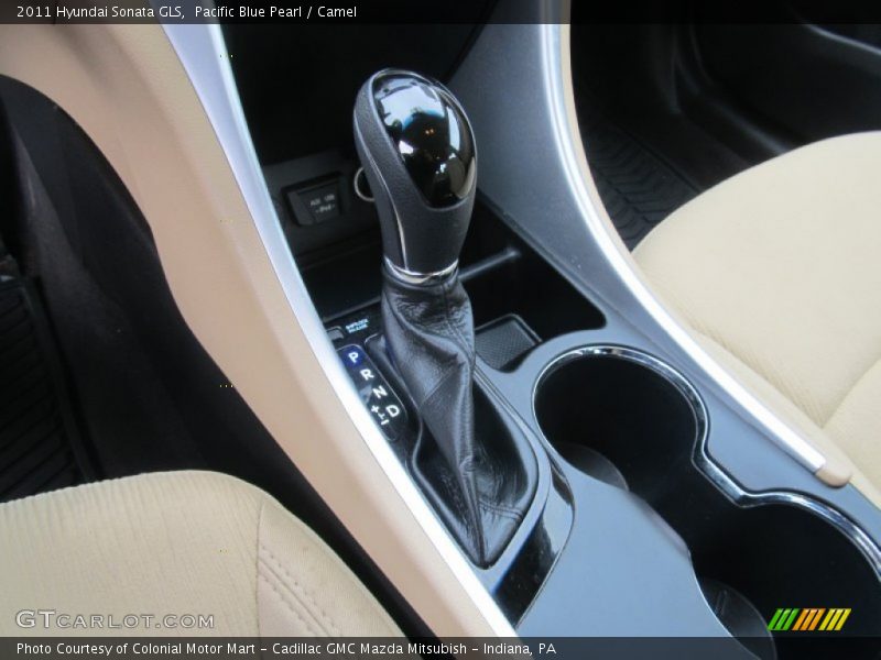 Pacific Blue Pearl / Camel 2011 Hyundai Sonata GLS