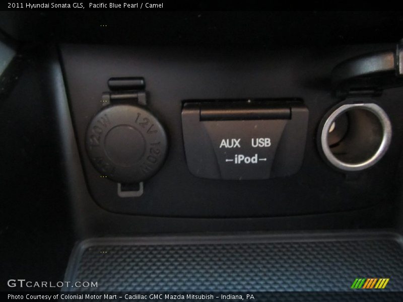 Pacific Blue Pearl / Camel 2011 Hyundai Sonata GLS