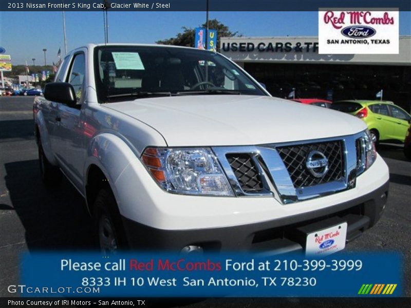 Glacier White / Steel 2013 Nissan Frontier S King Cab
