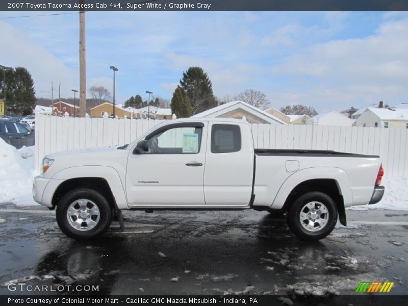 Super White / Graphite Gray 2007 Toyota Tacoma Access Cab 4x4