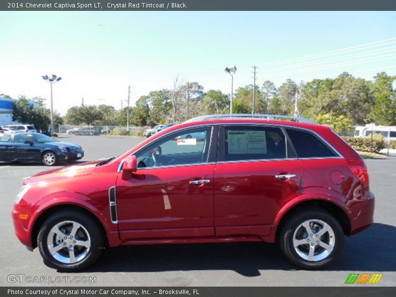 Crystal Red Tintcoat / Black 2014 Chevrolet Captiva Sport LT