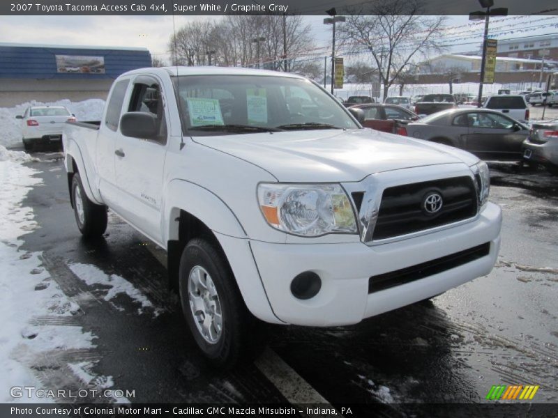 Super White / Graphite Gray 2007 Toyota Tacoma Access Cab 4x4