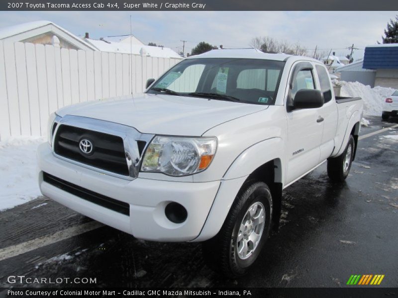 Super White / Graphite Gray 2007 Toyota Tacoma Access Cab 4x4