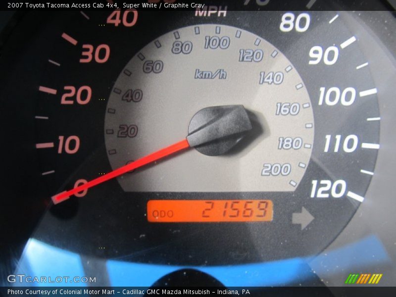 Super White / Graphite Gray 2007 Toyota Tacoma Access Cab 4x4
