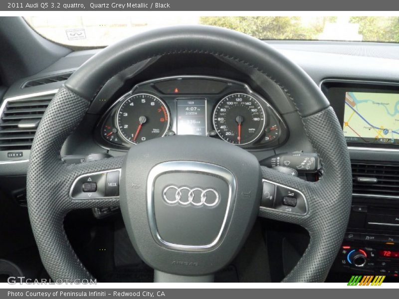 Quartz Grey Metallic / Black 2011 Audi Q5 3.2 quattro