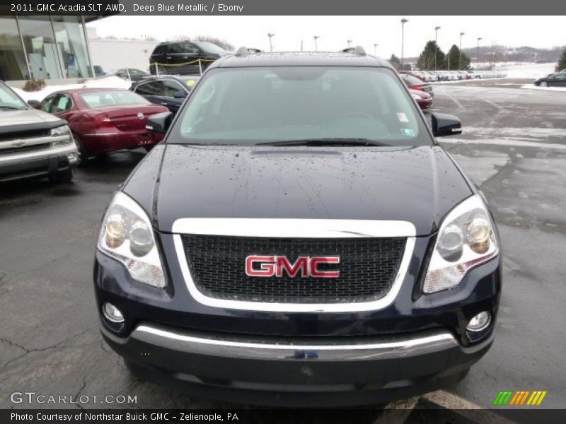 Deep Blue Metallic / Ebony 2011 GMC Acadia SLT AWD