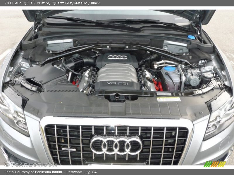 Quartz Grey Metallic / Black 2011 Audi Q5 3.2 quattro