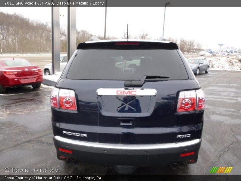 Deep Blue Metallic / Ebony 2011 GMC Acadia SLT AWD