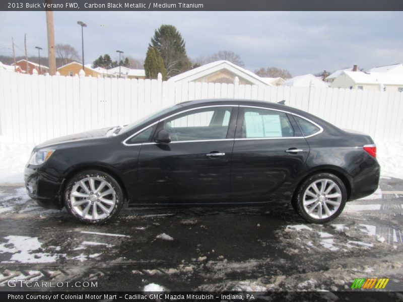 Carbon Black Metallic / Medium Titanium 2013 Buick Verano FWD
