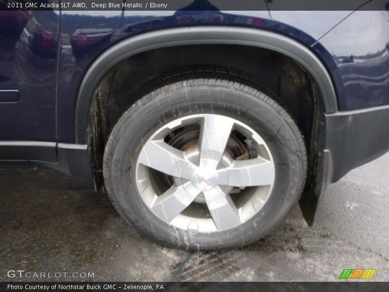 Deep Blue Metallic / Ebony 2011 GMC Acadia SLT AWD