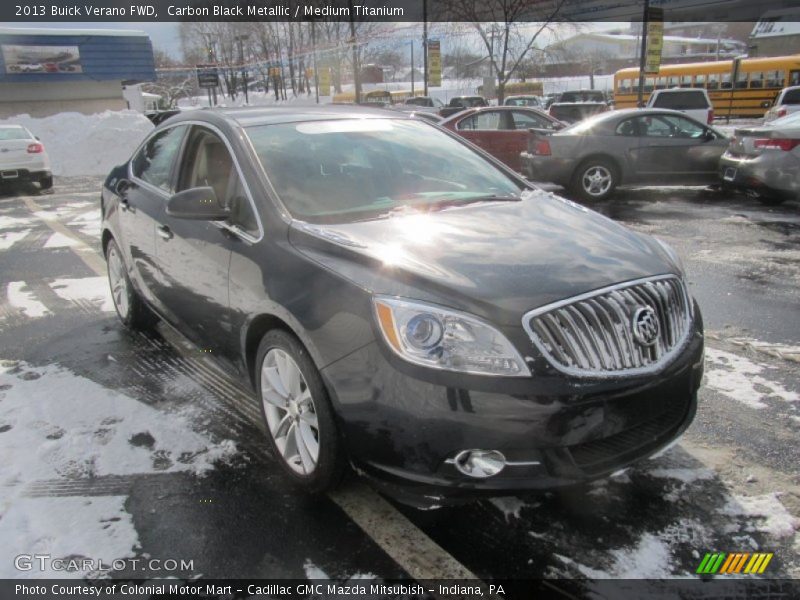 Carbon Black Metallic / Medium Titanium 2013 Buick Verano FWD