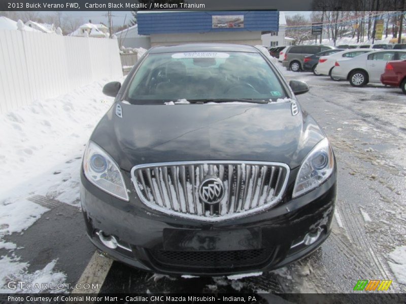 Carbon Black Metallic / Medium Titanium 2013 Buick Verano FWD