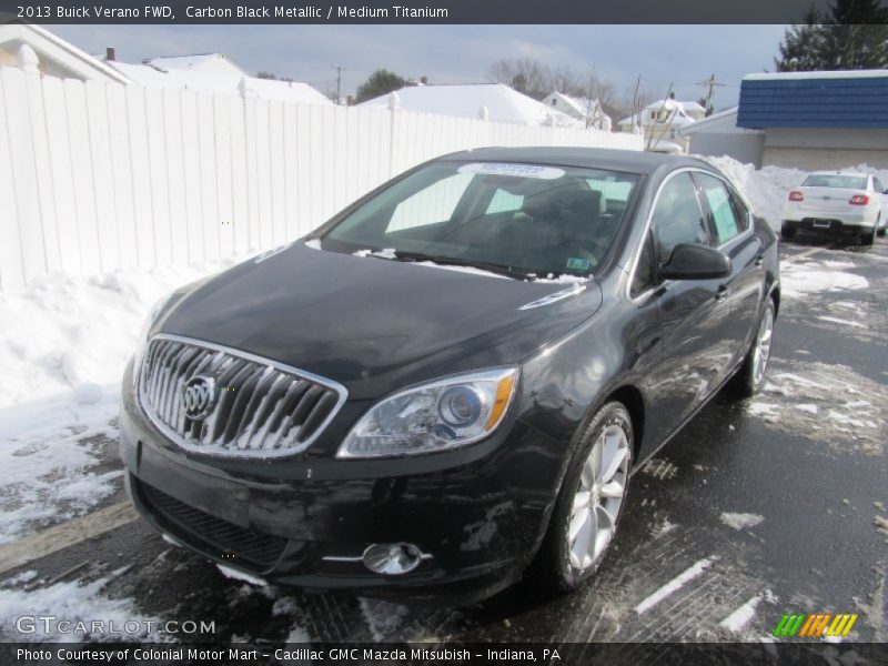 Carbon Black Metallic / Medium Titanium 2013 Buick Verano FWD