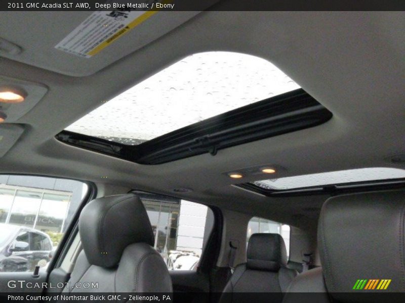 Deep Blue Metallic / Ebony 2011 GMC Acadia SLT AWD