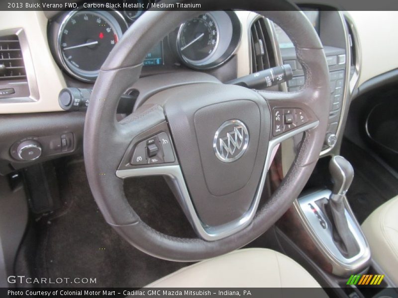 Carbon Black Metallic / Medium Titanium 2013 Buick Verano FWD