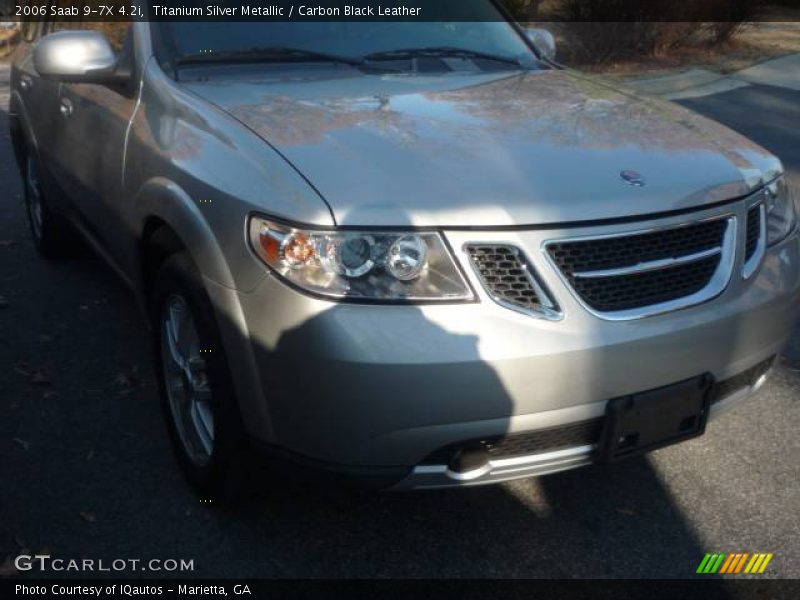 Titanium Silver Metallic / Carbon Black Leather 2006 Saab 9-7X 4.2i