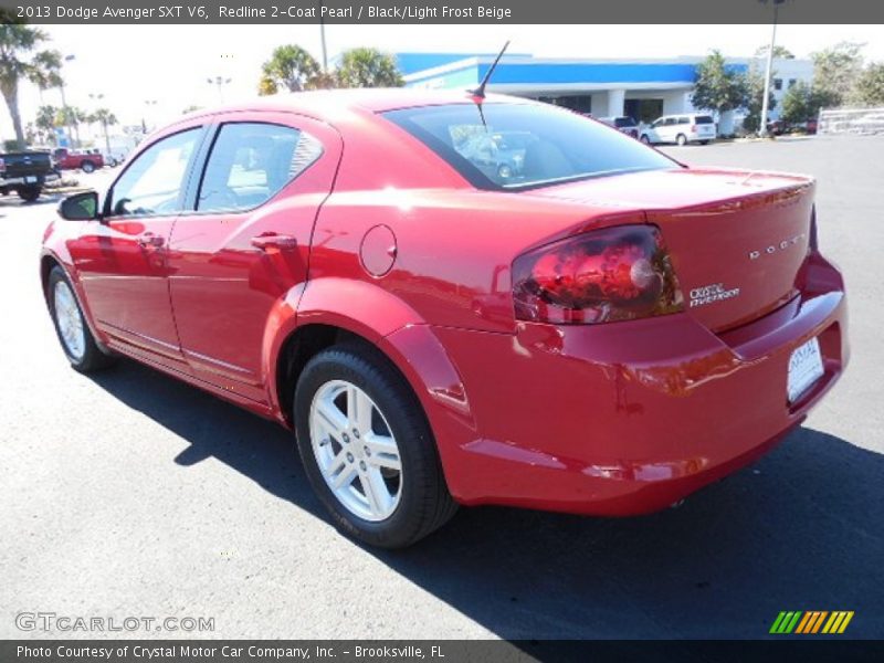 Redline 2-Coat Pearl / Black/Light Frost Beige 2013 Dodge Avenger SXT V6