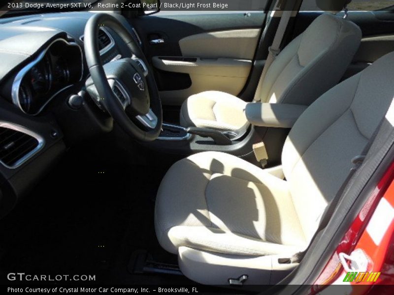 Redline 2-Coat Pearl / Black/Light Frost Beige 2013 Dodge Avenger SXT V6