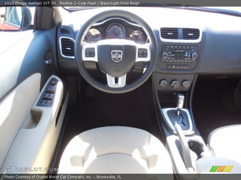 Redline 2-Coat Pearl / Black/Light Frost Beige 2013 Dodge Avenger SXT V6