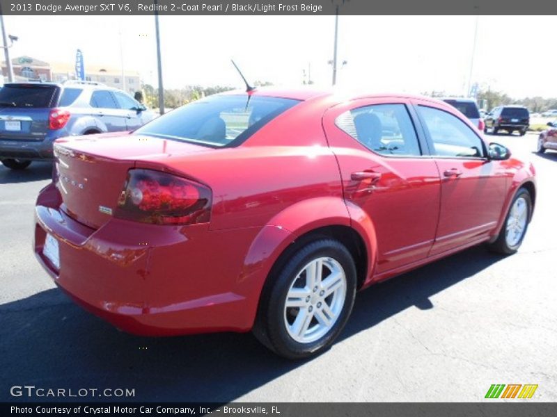 Redline 2-Coat Pearl / Black/Light Frost Beige 2013 Dodge Avenger SXT V6