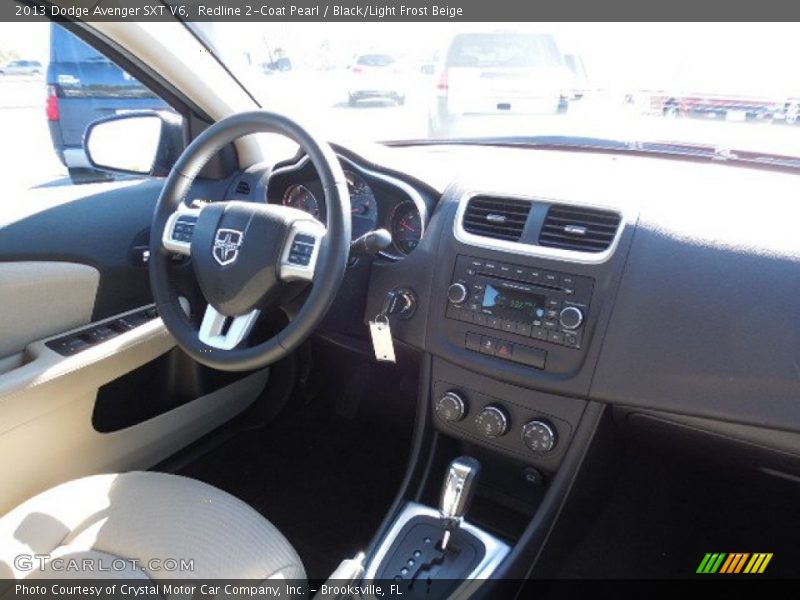 Redline 2-Coat Pearl / Black/Light Frost Beige 2013 Dodge Avenger SXT V6