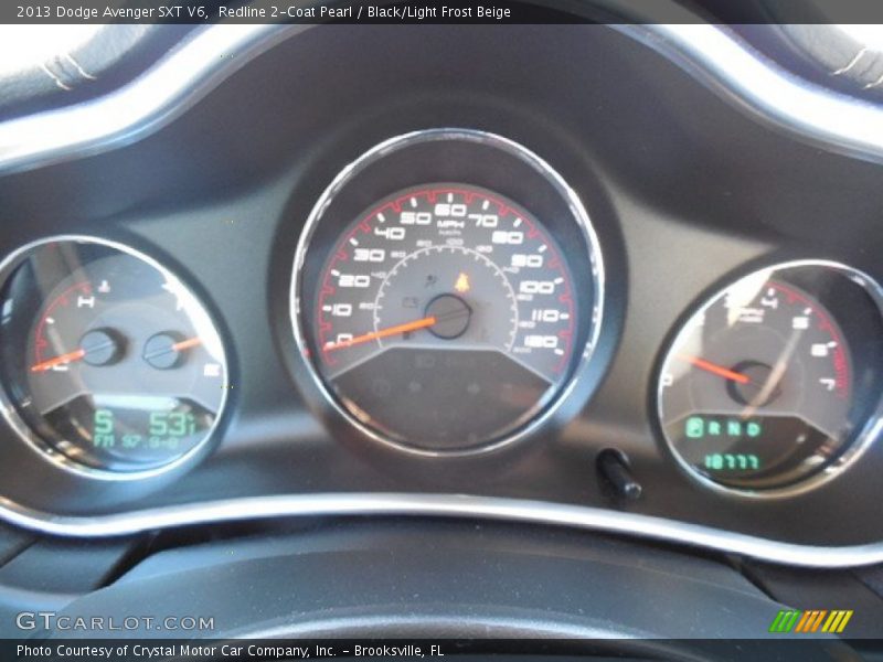 Redline 2-Coat Pearl / Black/Light Frost Beige 2013 Dodge Avenger SXT V6