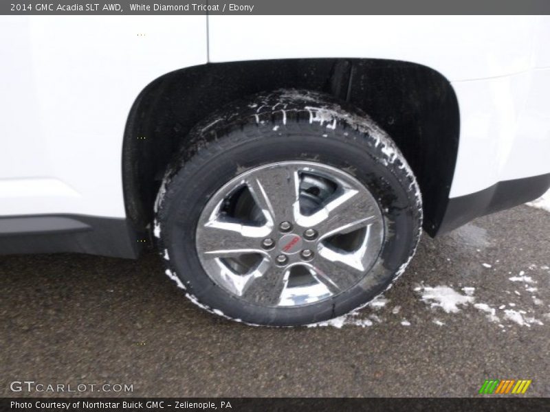 White Diamond Tricoat / Ebony 2014 GMC Acadia SLT AWD