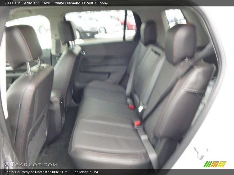 White Diamond Tricoat / Ebony 2014 GMC Acadia SLT AWD