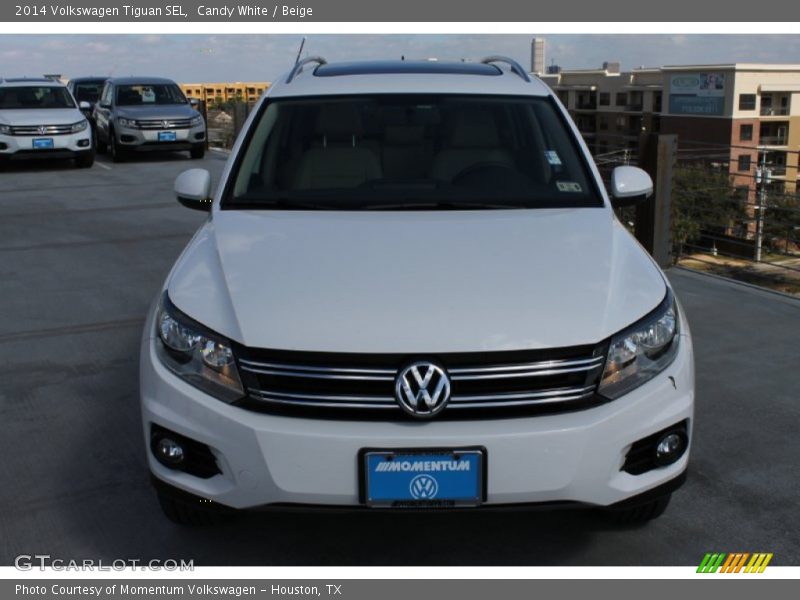 Candy White / Beige 2014 Volkswagen Tiguan SEL
