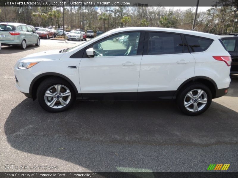 Oxford White / Medium Light Stone 2014 Ford Escape SE 2.0L EcoBoost