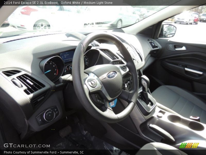 Oxford White / Medium Light Stone 2014 Ford Escape SE 2.0L EcoBoost