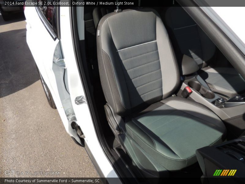 Oxford White / Medium Light Stone 2014 Ford Escape SE 2.0L EcoBoost