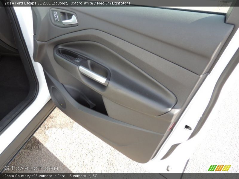 Oxford White / Medium Light Stone 2014 Ford Escape SE 2.0L EcoBoost
