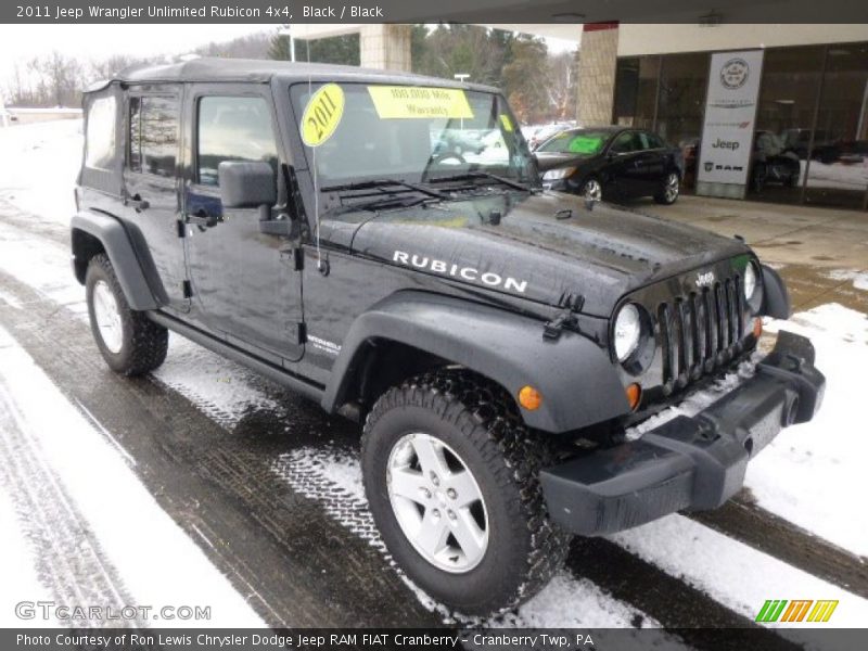 Black / Black 2011 Jeep Wrangler Unlimited Rubicon 4x4