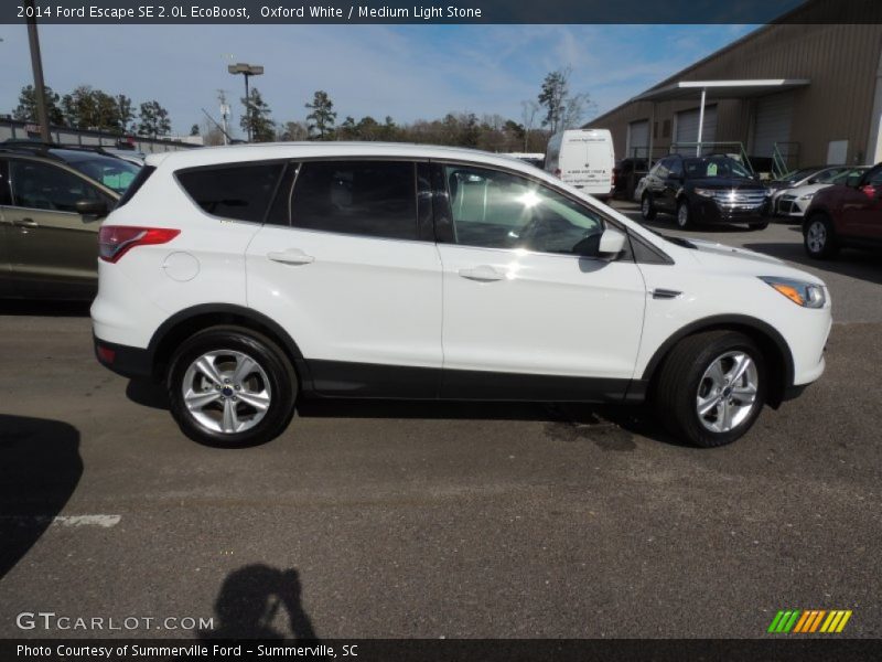 Oxford White / Medium Light Stone 2014 Ford Escape SE 2.0L EcoBoost