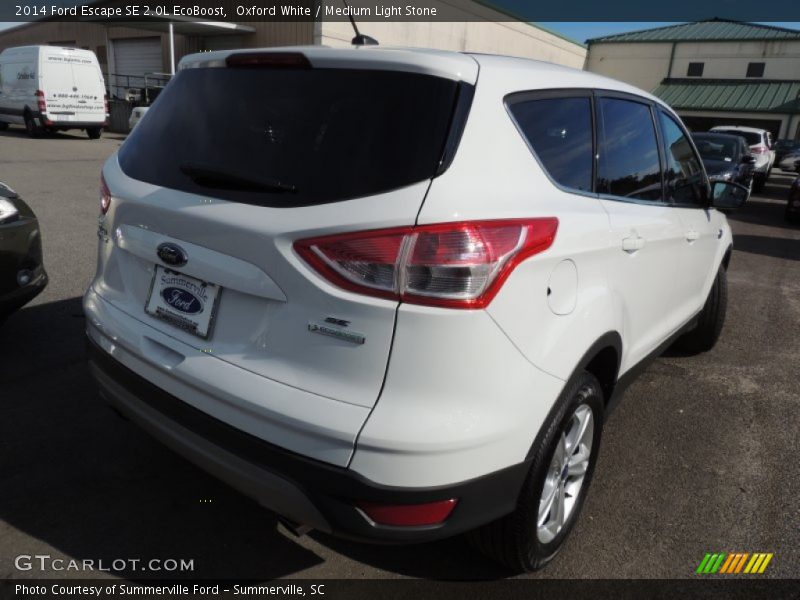Oxford White / Medium Light Stone 2014 Ford Escape SE 2.0L EcoBoost