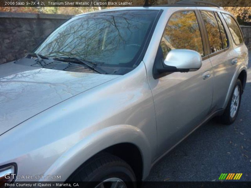 Titanium Silver Metallic / Carbon Black Leather 2006 Saab 9-7X 4.2i