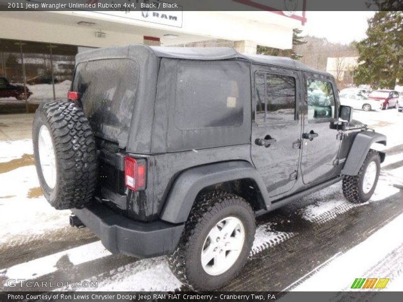 Black / Black 2011 Jeep Wrangler Unlimited Rubicon 4x4