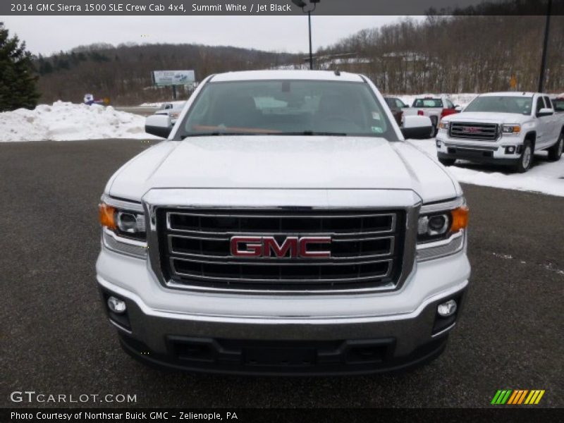Summit White / Jet Black 2014 GMC Sierra 1500 SLE Crew Cab 4x4