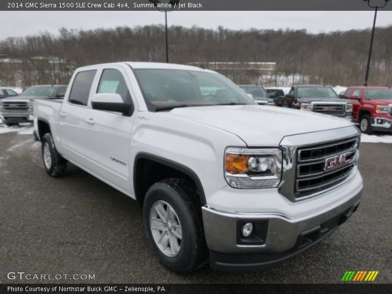Summit White / Jet Black 2014 GMC Sierra 1500 SLE Crew Cab 4x4