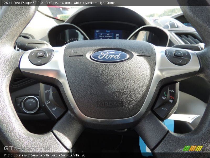Oxford White / Medium Light Stone 2014 Ford Escape SE 2.0L EcoBoost