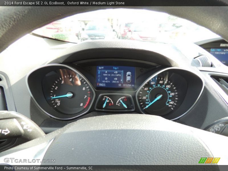 Oxford White / Medium Light Stone 2014 Ford Escape SE 2.0L EcoBoost