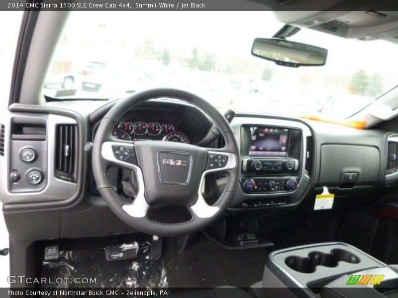 Summit White / Jet Black 2014 GMC Sierra 1500 SLE Crew Cab 4x4