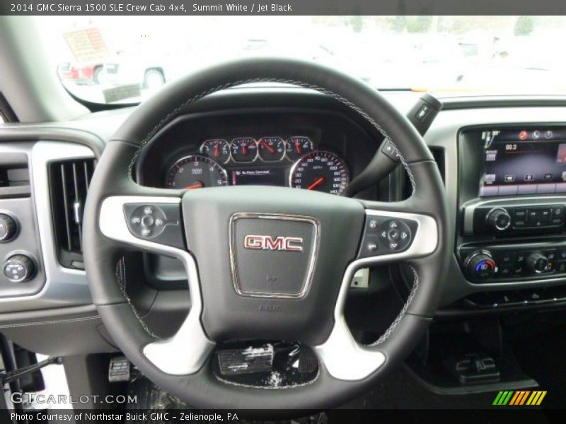 Summit White / Jet Black 2014 GMC Sierra 1500 SLE Crew Cab 4x4