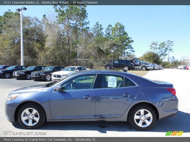 Atlantis Blue Metallic / Jet Black/Titanium 2013 Chevrolet Malibu LS