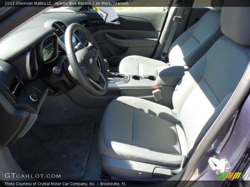 Atlantis Blue Metallic / Jet Black/Titanium 2013 Chevrolet Malibu LS