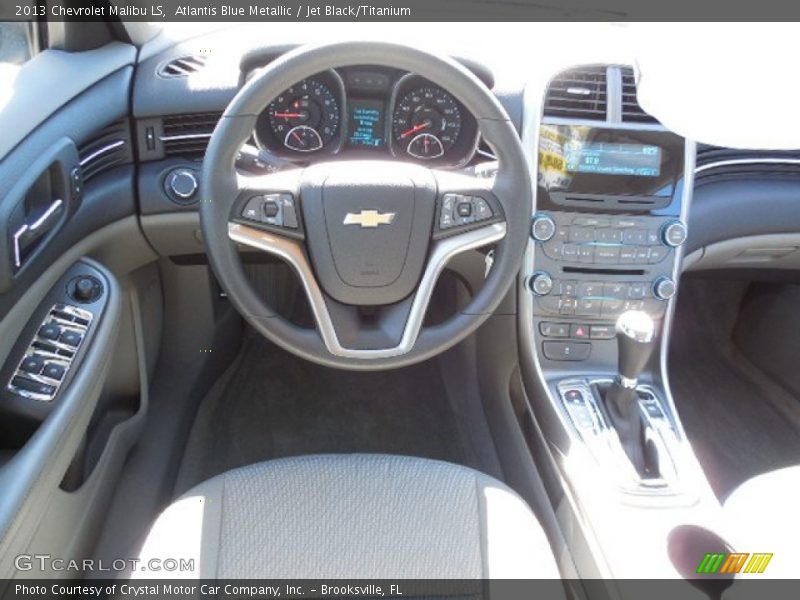 Atlantis Blue Metallic / Jet Black/Titanium 2013 Chevrolet Malibu LS